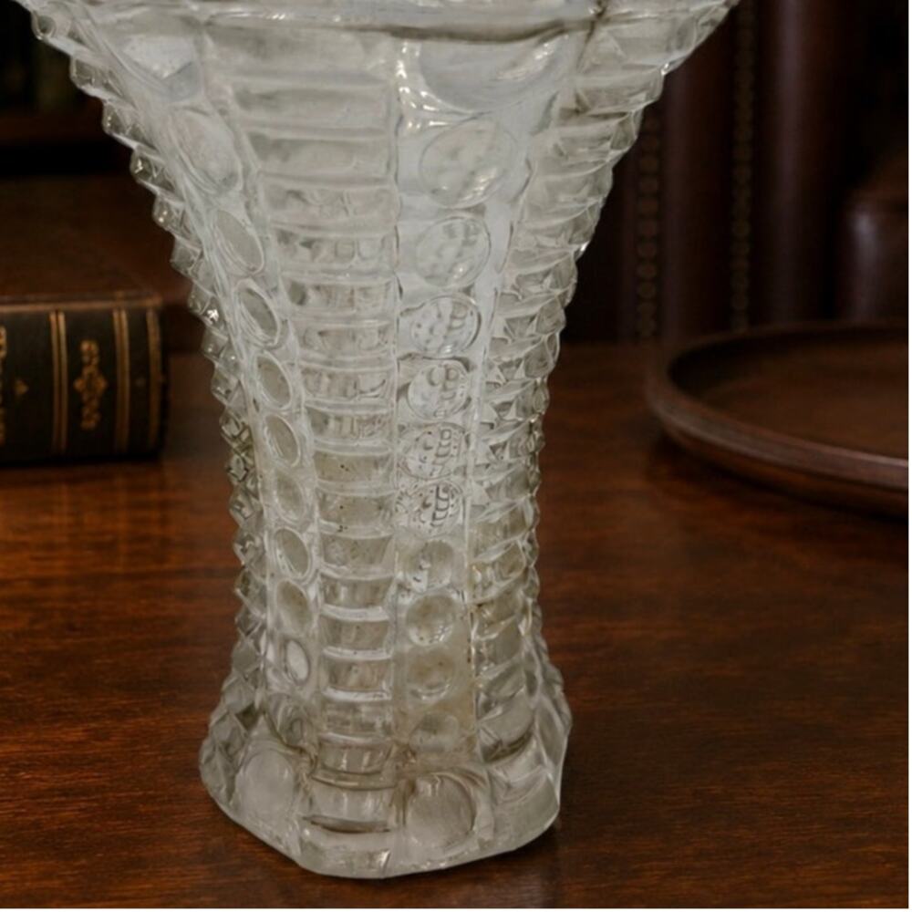 1950’s Indiana Glass Mayflower Pattern Clear Bud Vase
